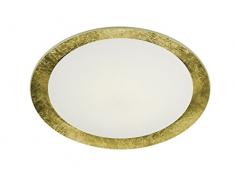 Trio Leuchten Trio 656813079 Vancouver Plafoniera LED, 1x30 Watt, Oro/Bianco, 50 cm 30 W