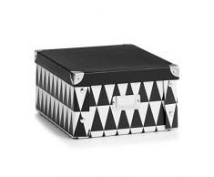Scatola Triangle, Cartone, nero/bianco, ca. 31 x 26 x 14 cm