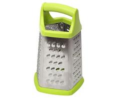 Dexam Grattugia a 5 Lati, in Acciaio Inox, Inossidabile, Argento, 13x12x21 cm