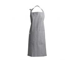 Linum Emma - Grembiule in Cotone, 70 x 90 cm, Colore: Grigio Ebano