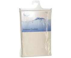 Colour Box Tenda da Doccia con Ganci, Colore: Champagne, 36x20x4 cm