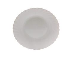 Rocco Bormioli Bormioli Rocco 6181702 Prima Piatto Opale Fondo, 22,5 cm, Bianco, Vetro, 6 UnitÃ 