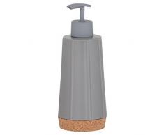 Sealskin Cork Dispenser per Sapone Liquido, Ceramica, Grigio, 7,1 x 7,1 x 20 cm