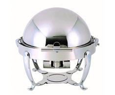 MEPRA Palace Buffet Chafing Dish Tondo, Acciaio Inossidabile 18/10, 40 cm