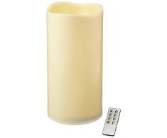 Flower Power 5736, Candela LED, Plastica, beige, 15Â x 15Â x 30Â cm