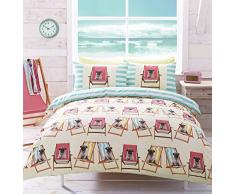 Ashley Wilde AW00035, Set Biancheria da Letto, Motivo: Carlino, 225 x 200 cm, Multicolore (Bunt)