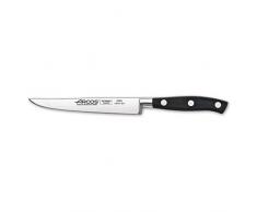 Arcos Serie Riviera - Coltello Bistecca - Acciaio Inossidabile Forgiato Nitrum 130 mm - Manico Polioxymetilene (Pom) Colore Nero