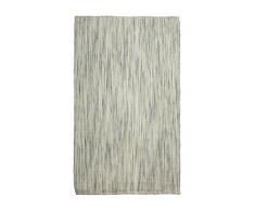 Jute & Co. Zanzibar Passatoia di Alta Qualità Tessuto a Mano, 60% Cotone/40% Acrilico, Grigio, 150x90x0.5 cm