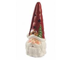 Galileo Casa Natale T-Light Babbo, Terracotta, Rosso, 13.4x12.4x32.2 cm