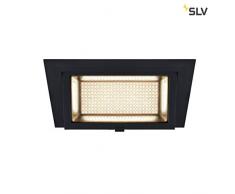 SLV Alamea plafoniera lampada da incasso, alluminio, Nero