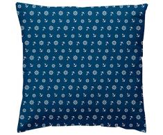 Martina Home Ancora Custodia di Cuscino Decorativa Motivo Moderno, Tessuto, Blu, 40Â x 2Â x 40Â cm