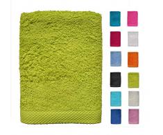 DHestia - Set di Asciugamani da Bagno e Doccia in Cotone 100% 500 gr/m2, Colori e Misure Grandi, Pistacchio, 70 x 140 cm (Confezione da 2)