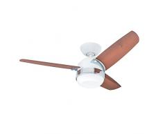 Hunter Fan Nova Bianco Ventilatore da soffitto con Luce 240 W, 107 cm