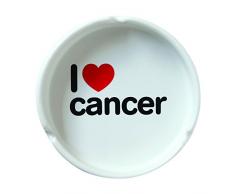 Propaganda Posacenere I Love Cancer, Bianco