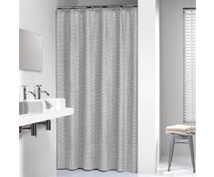 Sealskin Wave Tenda da Doccia, Poliestere, Nero, 180 x 200 cm