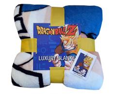 Dragon Ball Z Coperta in Pile, Poliestere, Multicolore, 100 x 150 cm