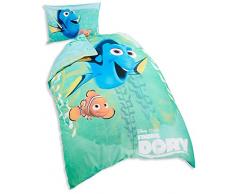 Herding Disney Trovare Dory Set di Biancheria da Letto, Cotton, Multicolore, 160 x 210 cm, 50 x 70 cm