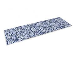 Villa dEste Home Tivoli 2422904 Passatoia, Blu/Bianco, 150 cm, Poliestere, Taglia Unica