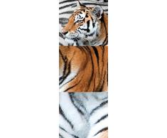 Plage 152543 Adesivi murali - Stickers, trittico Tigre, 1 Foglio 24 x 68 cm