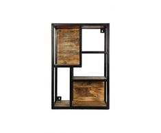 HSM Collection - Mensola da Parete Levels, in Legno di Mango, 50 x 20 x 75 cm