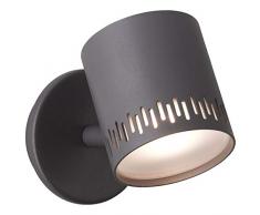 Brilliant Cavi - Faretto da parete in plastica, 5 W, colore: Sabbia/Grigio scuro