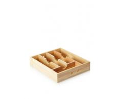 Cilio 410006 - Contenitore per Posate in Legno, 30 x 35 cm