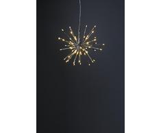 STAR illuminazione da esterno, in metallo, 1Â W, Argento, 30Â x 30Â x 30Â cm