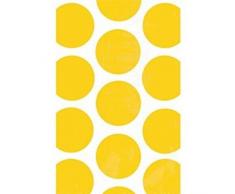 Amscan Candy Buffet Polka Dots 10 Trattare Borse, Giallo Sole