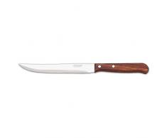 Arcos Serie Latina, Coltello Multiuso Coltello Cucina, Lama Acciaio Inossidabile NITRUM 155 mm, Manico Legno Compresso, Colore Marrone
