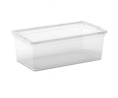 Kis 8402000 0202 02 C - Scatola portaoggetti in plastica, 6 litri, colore: trasparente