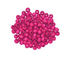 EFCO 1401035 12 millimetri 30 pezzi perle di legno del foro, Rosa