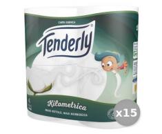 Tenderly Set 15 4 TRiparazione Le Soft Carta Igienica Accessori per Il Bagno, Multicolore, Unica