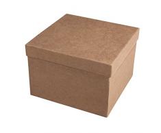 Rayher 71754000 - Scatola in Cartone Riciclato FSC 100%, 15,5 x 15,5 x 10,5 c