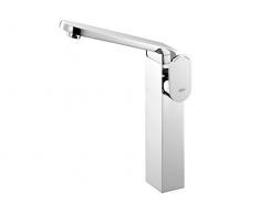Bisk Futura De Luxe-Collo Alto Rubinetto Miscelatore monocomando per lavandino in Cromo, 8 x 23 x 33 cm
