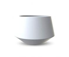 Cooee Design - Vaso per Fiori, in Ceramica, 28 cm, Colore: Bianco