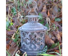 M S Lanterna da giardino in metallo, 53 cm, Grigio