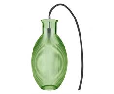 Ledvance Carved Table Grape Glass Lampada da Tavolo, Verde