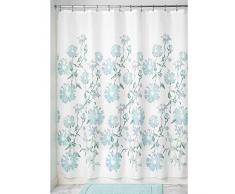 InterDesign Azalea Tenda Doccia, Tessuto, Blu, 100x100x100 cm