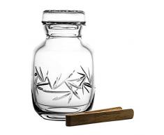 Crystaljulia 8164 - Barattolo per marmellata, 24% Pbo, 11 cm, Trasparente