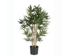 Decorazioni Mica 992252 bambù nel vaso in plastica Pianta Artificiale, Poliestere, verde, 75 x 75 x 150 cm