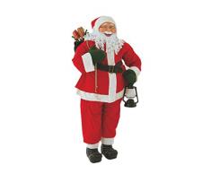Viscio Trading Casa & Christmas Babbo Natale, Tessuto, Bianco/Rosso, 0.13 x 0.13 x 0.15 cm