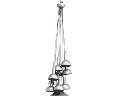 Kare Lampadario Cappello 10, Argento, 120 x 54 x 54 cm