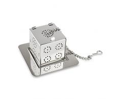 CafÃ© Ole The Stal dice-shaped infusore tÃ¨ sfera colino, acciaio INOX