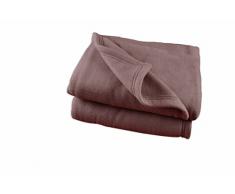 Poyet Motte polex Coperta in Pile Poliestere Cioccolato, Poliestere, Marrone, 220x180 cm