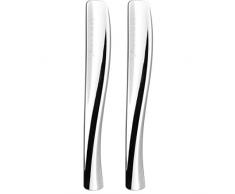 Toccami Cucchiaino di Design in Acciaio Inox Stirrer 150 per Espresso, Cappuccino o Crema di Caffè, Set da 2