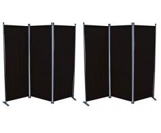 GRASEKAMP Paravento di qualitÃ dal 1972, 2 Pezzi, 3 Pezzi, divisorio, paravento, Nero