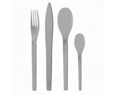 Degrenne 226233Â Set di 24Â monoblocco Lama Sega N. 1, Acciaio Inox, Argento, 41,5Â x 32,5Â x 9Â cm