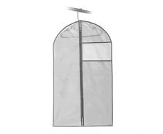 Addis Home Guardaroba organizzazione, Lunga, con Cerniera e Finestra, Grigio