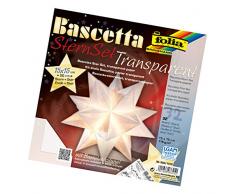 Folia, Set per Stella Fai da Te Bascetta, di Colore Blu, codice Articolo 836/3030, Carta, Bianco, 15 x 15 cm