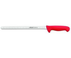 Arcos Serie 2900 - Coltello Salmone Coltello Pesce - Lama Acciaio Inossidabile Nitrum 300 mm - Manico Polipropilene Colore Rosso